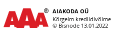 Aiakoda OÜ AAA rating - kõrgeim krediidivõime