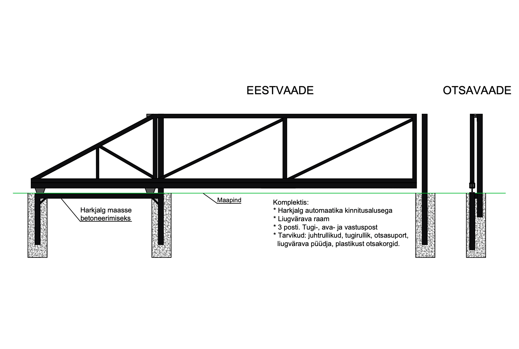 Liugvärav (tühi karkass)