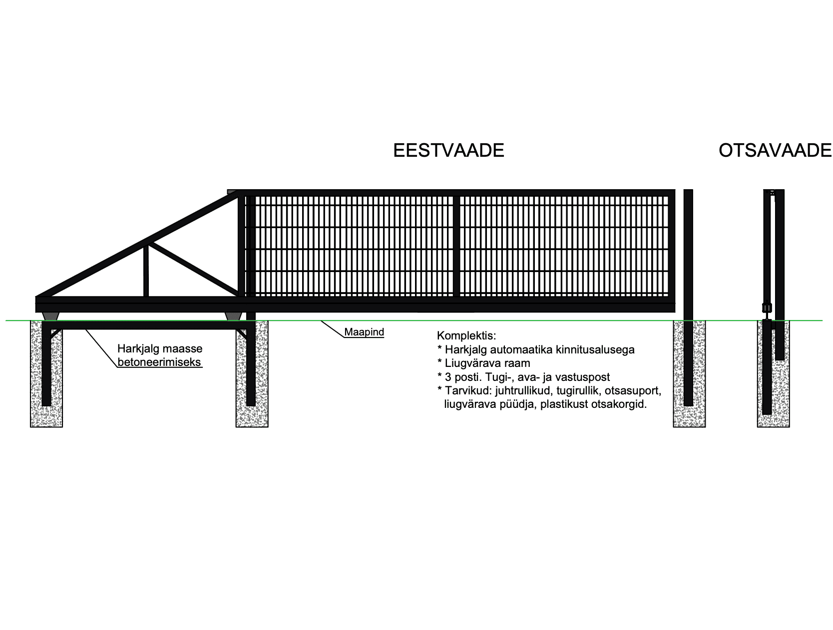 Liugvärav (2D täitega)